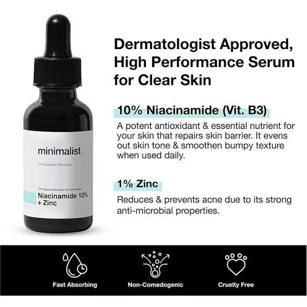 Minimalist Face Serum with Zinc
